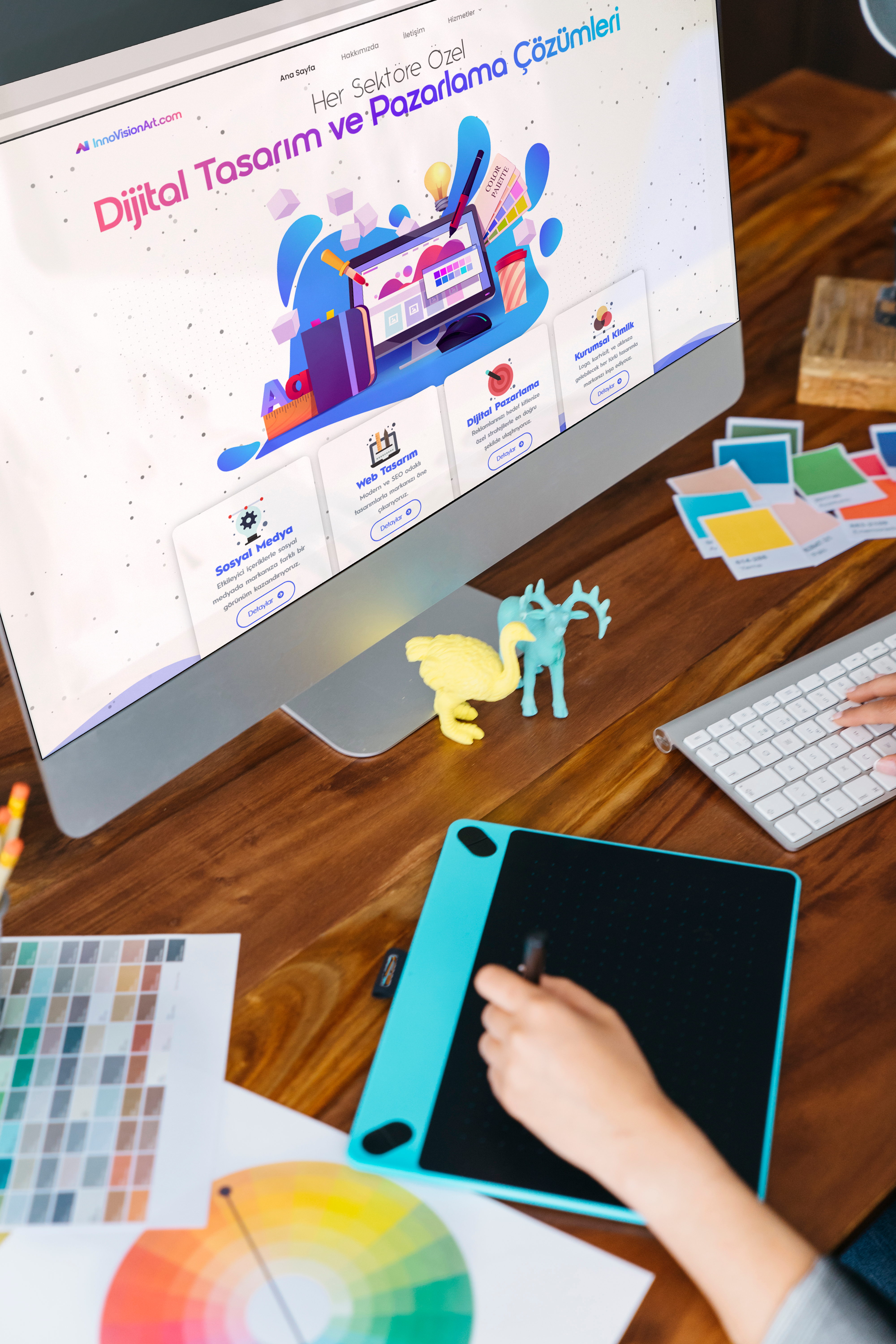 Etkili web tasarım ile dijital pazarlama gücünüzü artırın. Profesyonel internet sitesi kurma çözümleri ve uygun web tasarım fiyatlarıyla hemen başlayın!